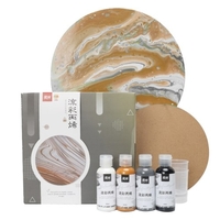 Peinture acrylique coulée Ensemble de 4 bouteilles (2 oz / 60 ml) Bouteilles Peinture acrylique liquide à haut débit pour papier de tuile de verre de pierre de bois de toile