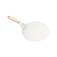 Pelle à pizza ronde en acier inoxydable avec poignée idéale pour la cuisson de pizzas maison,  de pain,  de gâteaux