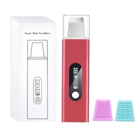 Pelle à ultrasons Épurateur de peau pour le visage Spatule pour la peau Nettoyant pour les pores Chauffant Nettoyage du visage pour les points noirs,  l