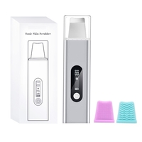 Pelle à ultrasons Épurateur de peau pour le visage Spatule pour la peau Nettoyant pour les pores Chauffant Nettoyage du visage pour les points noirs,  l