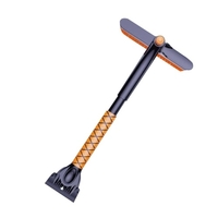 Pelle de déneigement de voiture Brosse à neige Grattoir à glace détachable Outil de nettoyage de neige multifonctionnel avec poignée en mousse pour camion de voiture SUV