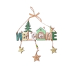 Pendentif de lettre de cloches en bois de Noël Bienvenue au signe de la porte