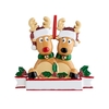 Pendentif personnalisé de famille de renne T-shirt de Noël Décoration suspendue Cadeau de Noël de famille
