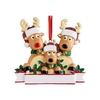 Pendentif personnalisé de famille de renne T-shirt de Noël Décoration suspendue Cadeau de Noël de famille