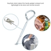 PENGGONG ouvre-boîte et ouvre-bouteille porte-clés ouvre-bouteille manuel ouvre-bouteille en étain avec bord lisse