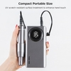 Perceuse à ongles rechargeable portable,  polisseuse à ongles USB multifonctionnelle,  perceuse à ongles électrique numérique LCD,  0-35000 tr/min