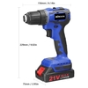 Perceuse électrique multifonctionnelle domestique 2 modes de contrôle de vitesse Réglage des voies de rotation 21 vitesses de couples Mini tournevis réglable