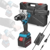 Perceuse électrique multifonctionnelle domestique 21 V 2 commandes de vitesse 3 modes de fonctionnement Régulation de la vitesse en continu Réglage des voies de rotation 20 vitesses de couples Mini tournevis réglable