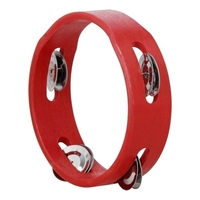 Percussion Cloche Tambourine en Bois à Main,  6 pouces