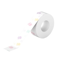 PeriPage 1 rouleau de papier pour étiquettes adhésives Motif mignon Ruban collant Papier d