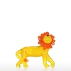 Petit Lion en verre ornement Animal Statue Figurine en verre soufflé à la main Art décor à la maison
