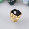Petit-ours bague en cristal artificiel 316L Titanium revêtements sous vide en acier des femmes à la mode bijoux décorations