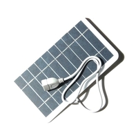 Petit panneau solaire 2W 5V avec cellule solaire en silicium monocristallin USB DIY