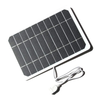 Petit panneau solaire 5W 5V avec cellule solaire en silicium monocristallin USB DIY