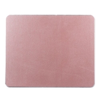 Petit tapis de souris en aluminium PU + PVC tapis de souris à double usage tapis de souris de bureau de jeu 198 * 160mm or rose