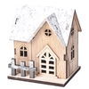 Petite maison en bois décoration de bureau ornement en bois lumineux d
