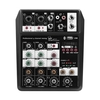 Petite table de mixage BT à 4 canaux avec effet de réverbération Karaoké domestique Performance de karaoké sur scène USB