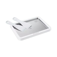 PETRUS PET035 rouleau de crème glacée moule à crème glacée instantanée avec 2 spatules pour un gril au yogourt glacé facile à faire maison bricolage