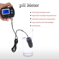 PH de professionnels en ligne Mini compteur eau qualité Testeur étanche eau qualité eau qualité analyse dispositif moniteur avec fonction de Compensation de température ATC et rétro-éclairage