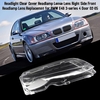 Phare Couvercle transparent Objectif Lentille Côté droit Avant Remplacer la lentille de phare pour BMW E46 3-series 4 Door 02-05