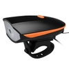 Phare de vélo à LED rechargeable USB avec corne 120dB 3 modes d