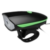 Phare de vélo à LED rechargeable USB avec corne 120dB 3 modes d