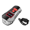 Phare de vélo rechargeable USB avec corne 120dB 4 modes d