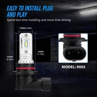 Phares antibrouillard LED de voiture 80W / Kit d