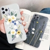 Phonecase Transparent Floral Flower Designs Soft TPU Couverture Coques De Téléphone Antichoc Mince Flexible De Protection Antidérapant Couverture De Téléphone Portable pour iPhone