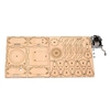 Phonographe rétro 3D Puzzle en bois Boîte à musique à manivelle Gramophone Vintage DIY Assemblage Artisanat Modèle Kit Décoration de la maison Cadeau éducatif pour les anniversaires Vacances de Noël pour les étudiants Garçons Filles Adultes à c
