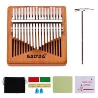 Piano à 17 touches en bois Kalimba Mbira Instrument de musique