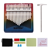 Piano à 17 touches en bois Kalimba Mbira Instrument de musique