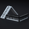 Piano pliable 88 touches Piano numérique multifonctionnel Piano clavier électronique portable pour instrument de musique étudiant Piano