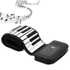 Piano portable à 88 touches en silicone flexible à enrouler,  clavier pliable,  piano à main avec pédale de maintien de batterie (prise américaine)