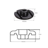 Pièces de rechange pour guitare basse,  forme ronde,  retenue ronde,  guitare,  accessoires de montage avec vis de fixation,  paquet de 2 pièces