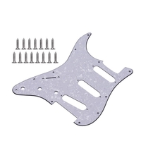 Pickguard guitare 11 trous gaucher Pickguard 3 panneaux avec vis pour guitare ST