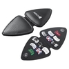 PICKPAL Étui de support pour médiators pour guitare électrique acoustique Comprend 12 médiators de guitare en cuir Pochette de rangement pour médiators pour guitare Cadeaux pour enfants Amis joueurs de guitare