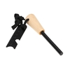 Pierre de silex portable Fire Starter avec manche en bois multifonctions petite règle de survie en plein air