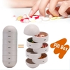 Pill hebdomadaire organisateur boîte de pilule de grain de fibre voyage 7 jours cas de pilule conception portable étanche