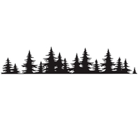 Pin arbre forêt voiture autocollant vinyle décalcomanie fenêtre voiture corps décor autocollant