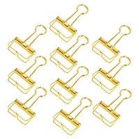 Pince à papier en fil métallique Clips de reliure multifonctions colorés évider papier organisateur de bureau de bureau pour les étudiants de fichiers photo fournitures de bureau d