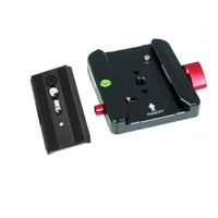 Pince adaptateur Andoer Rapid Connect avec plaque QR 501PL pour trépied Manfrotto 701HDV