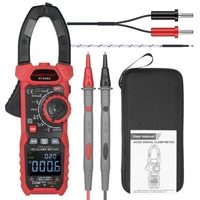 Pince ampèremétrique numérique AC HABOTEST Multimètre True-RMS Pince de courant multi-testeur anto-range avec ampère Volt Ohm Diode Capacité Résistance Continuité NCV Température de service Tests VFD