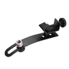 Pince de microphone antichoc réglable avec clip de jante de tambour avec engrenage à rainure