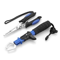 Pince de pêche en acier inoxydable pince de pêche pinces de pêche tressées pince à lèvre de poisson poignée outils de pêche
