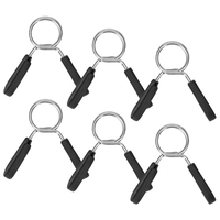 Pinces à haltères 6pcs pinces à ressort haltères colliers de verrouillage de barre de poids pour l