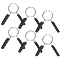 Pinces à haltères 6pcs pinces à ressort haltères colliers de verrouillage de barre de poids pour l