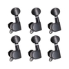 Piquets de réglage de cordes de guitare Mécaniques de réglage Mécaniques scellées Grover Tuners Clés de réglage Bouton ovale 3 Gauche 3 Droite pour guitare électrique ou guitare acoustique Chrome Noir