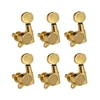 Piquets de réglage de cordes de guitare Mécaniques de réglage Mécaniques scellées Grover Tuners Clés de réglage Bouton ovale 3 Gauche 3 Droite pour guitare électrique ou guitare acoustique Chrome Noir