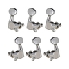 Piquets de réglage de cordes de guitare Mécaniques de réglage Mécaniques scellées Grover Tuners Clés de réglage Bouton ovale 3 Gauche 3 Droite pour guitare électrique ou guitare acoustique Chrome Noir